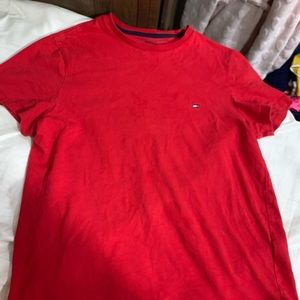 Red Tommy Hill figure unisex shirt